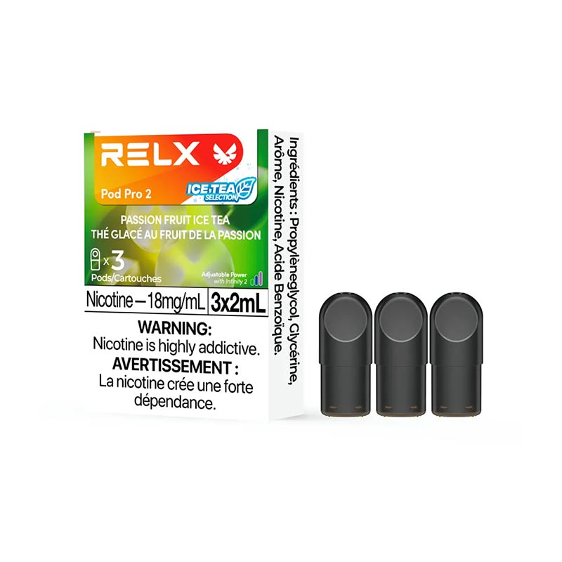 RELX Pod Pro 2 - Passion Fruit Ice Tea (3 Pack) (ON) - Bay Vape