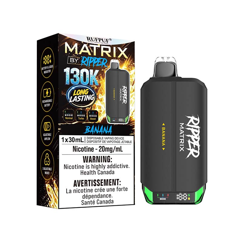 Ripper Matrix 130K Puffs Disposable - Banana