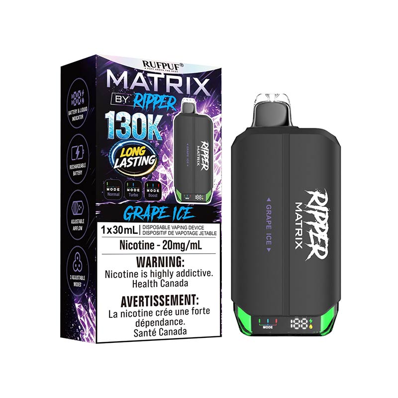 Ripper Matrix 130K Puffs Disposable - Grape Ice