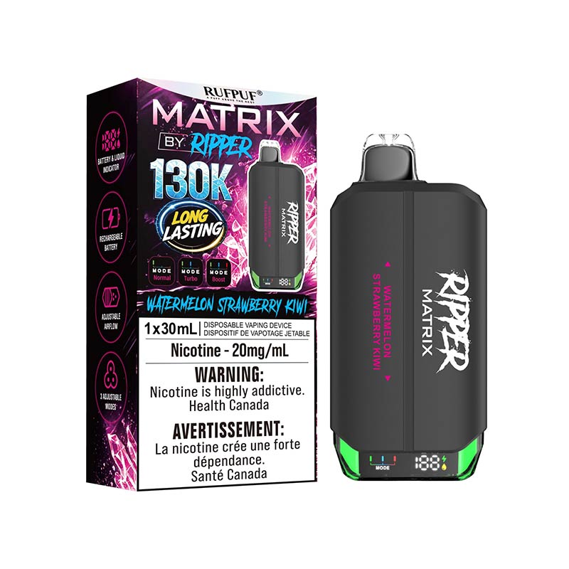 Ripper Matrix 130K Puffs Disposable - Watermelon Strawberry Kiwi