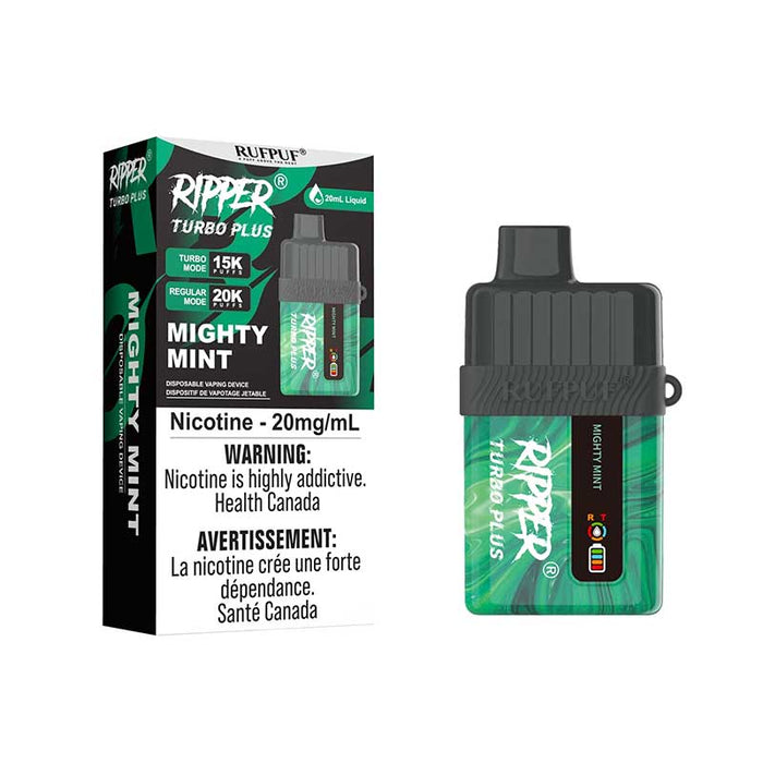 Ripper Turbo Plus 20K - Mighty Mint | Bay Vape Ripper Turbo Plus 20K - Mighty Mint | Bay Vape