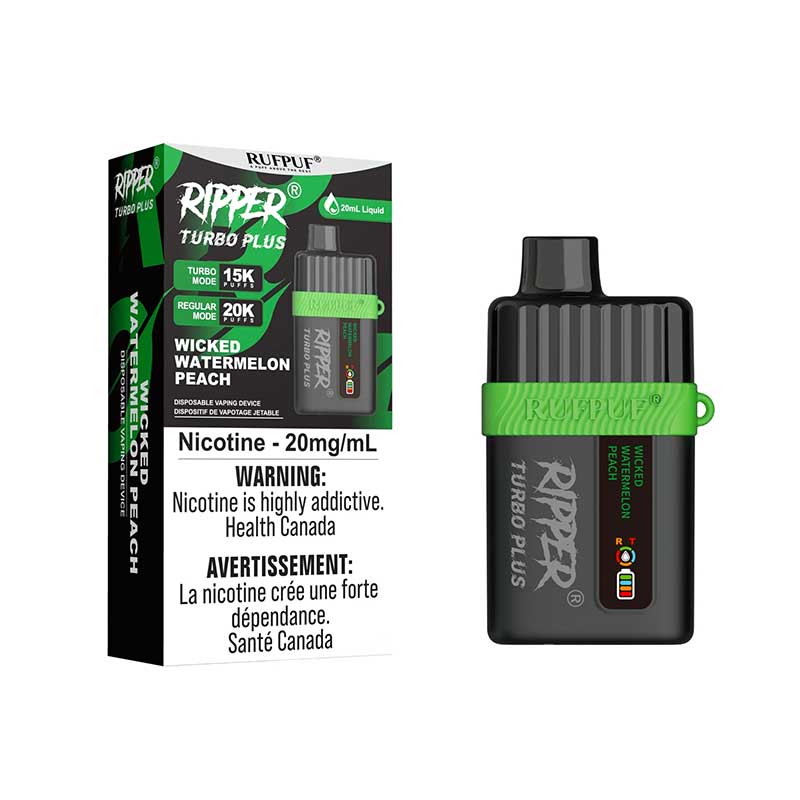 Ripper Turbo Plus 20K - Wicked Watermelon Peach - Bay Vape Canada