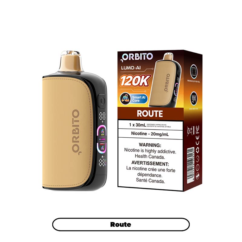 ORBITO Lumo-AI 120K Disposable - Route (ON) - Bay Vape
