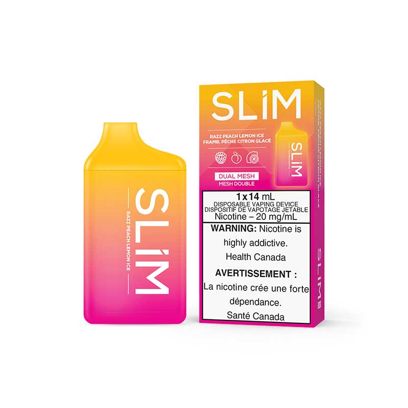 SLiM 7500 Disposable - Razz Peach Lemon Ice - Bay Vape Canada