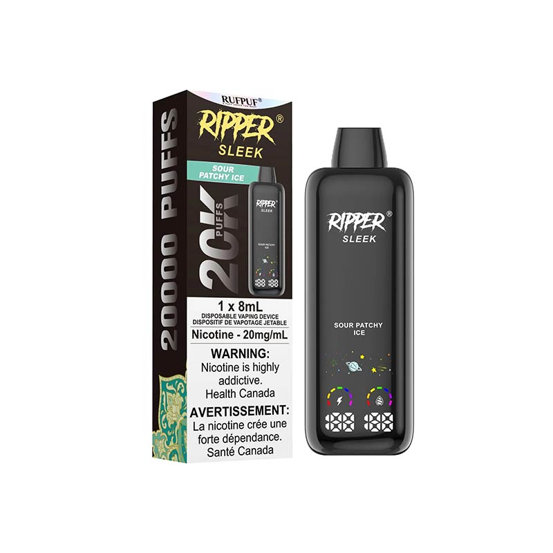 Ripper Sleek 20K Disposable - Sour Patchy Ice (ON) - Bay Vape