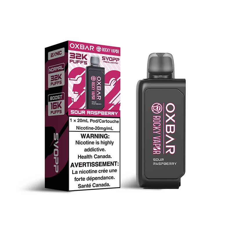 Oxbar Svopp 32K Pod - Sour Raspberry - Bay Vape Canada