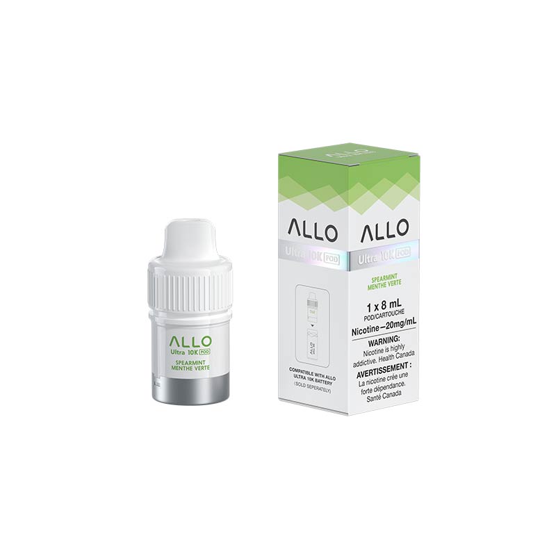 ALLO Ultra 10K Pod - Spearmint (ON) - Bay Vape