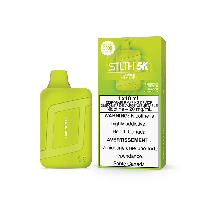 STLTH 5K Disposable - Lemon Mint - Bay Vape Canada