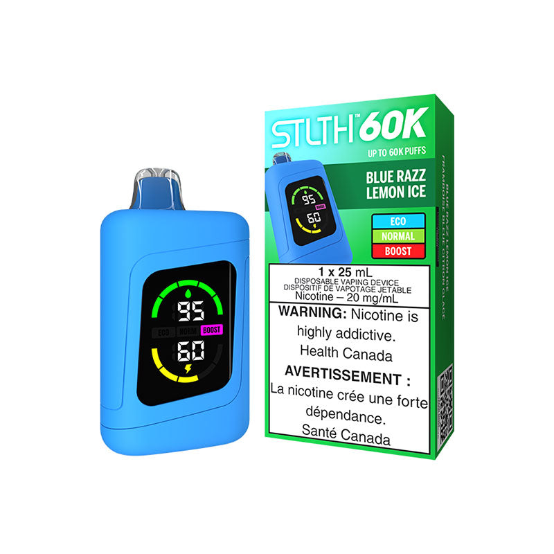 STLTH 60K Disposable - Blue Razz Lemon Ice (ON) - Bay Vape