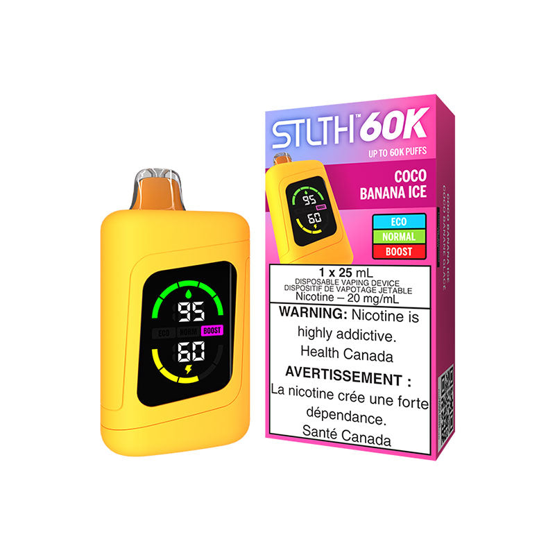STLTH 60K Disposable - Coco Banana Ice (ON) - Bay Vape