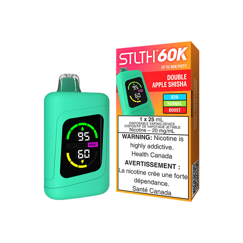STLTH 60K Disposable - Double Apple Shisha (ON) - Bay Vape