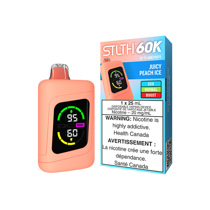 STLTH 60K Disposable - Juicy Peach Ice (ON) - Bay Vape