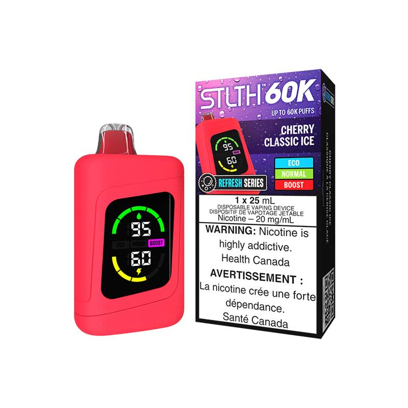 STLTH 60K Disposable Refresh Series - Cherry Classic Ice (ON) - Bay Vape
