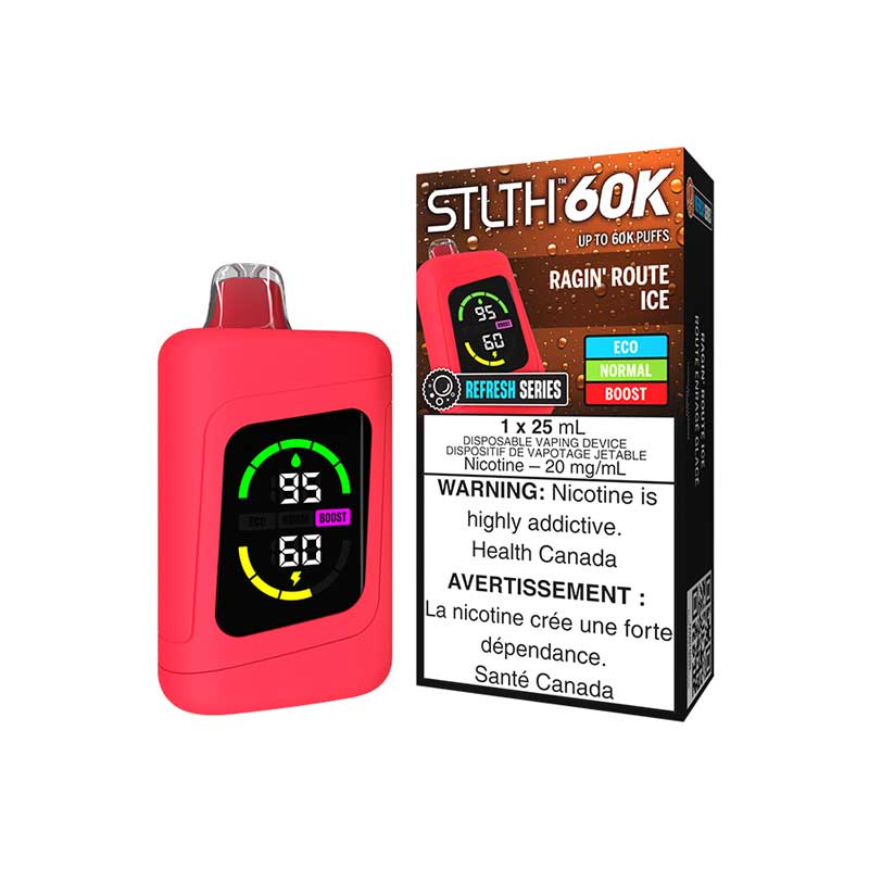 STLTH 60K Disposable Refresh Series - Ragin' Route Ice (ON) - Bay Vape
