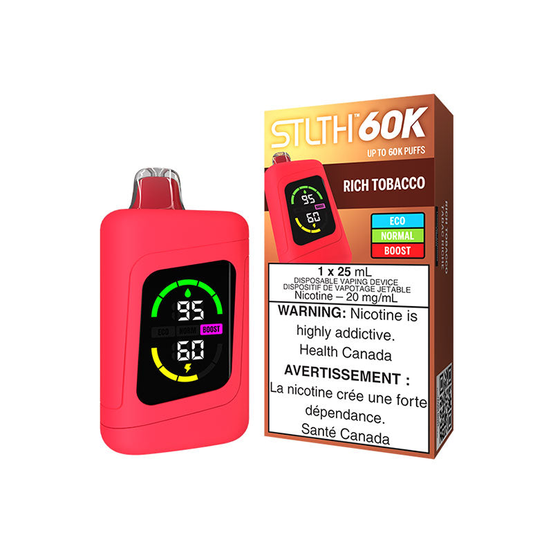 STLTH 60K Disposable - Rich Tobacco (ON) - Bay Vape