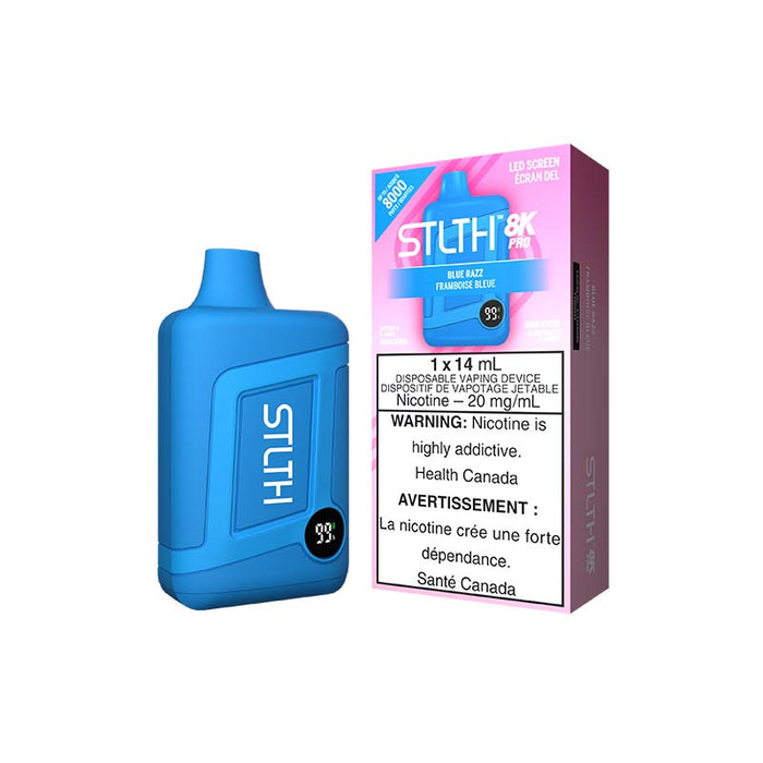 STLTH 8K Pro Jetable - Bleu Razz