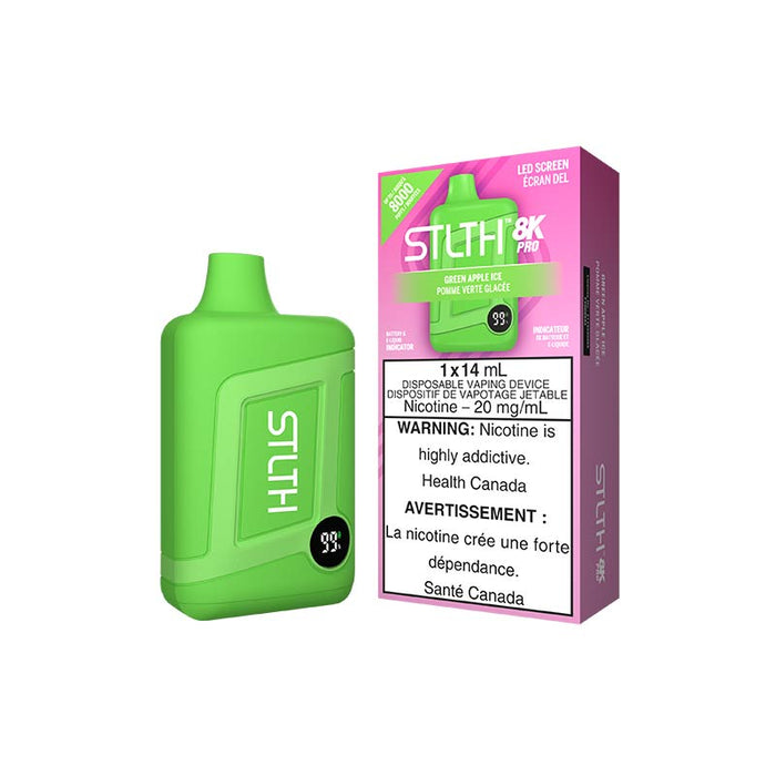 STLTH 8K Pro jetable - Glace à la pomme verte