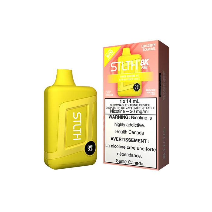 STLTH 8K Pro Jetable - Glace pressée au citron