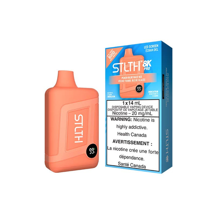 STLTH 8K Pro Disposable - Peach Blue Razz Ice