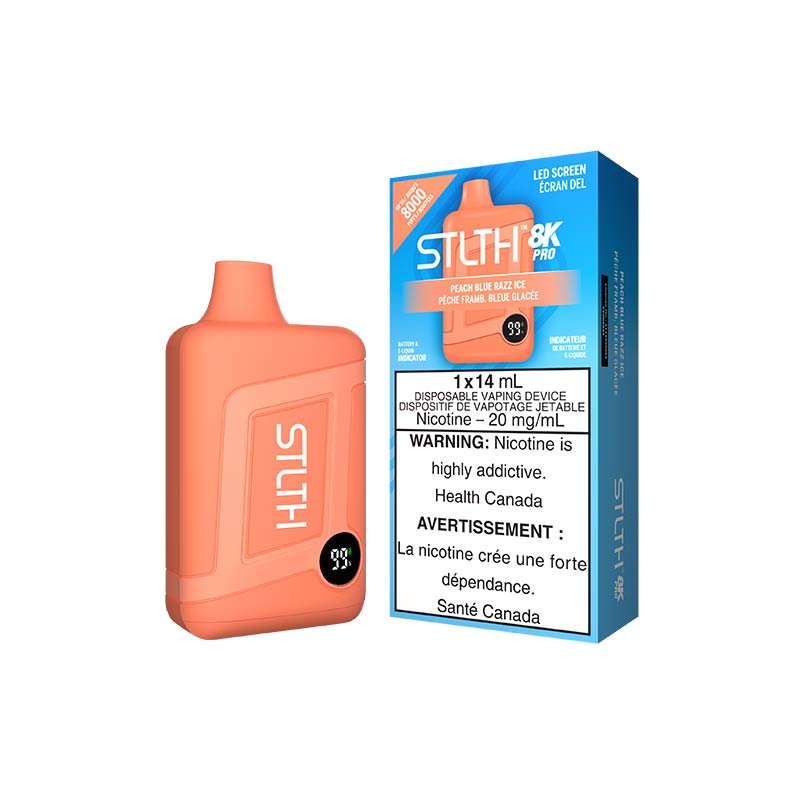 Stlth 8k Pro Disposable - Peach Blue Razz Ice 