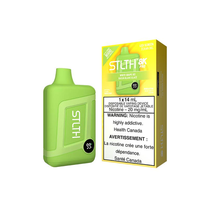 STLTH 8K Pro Disposable - White Grape Ice