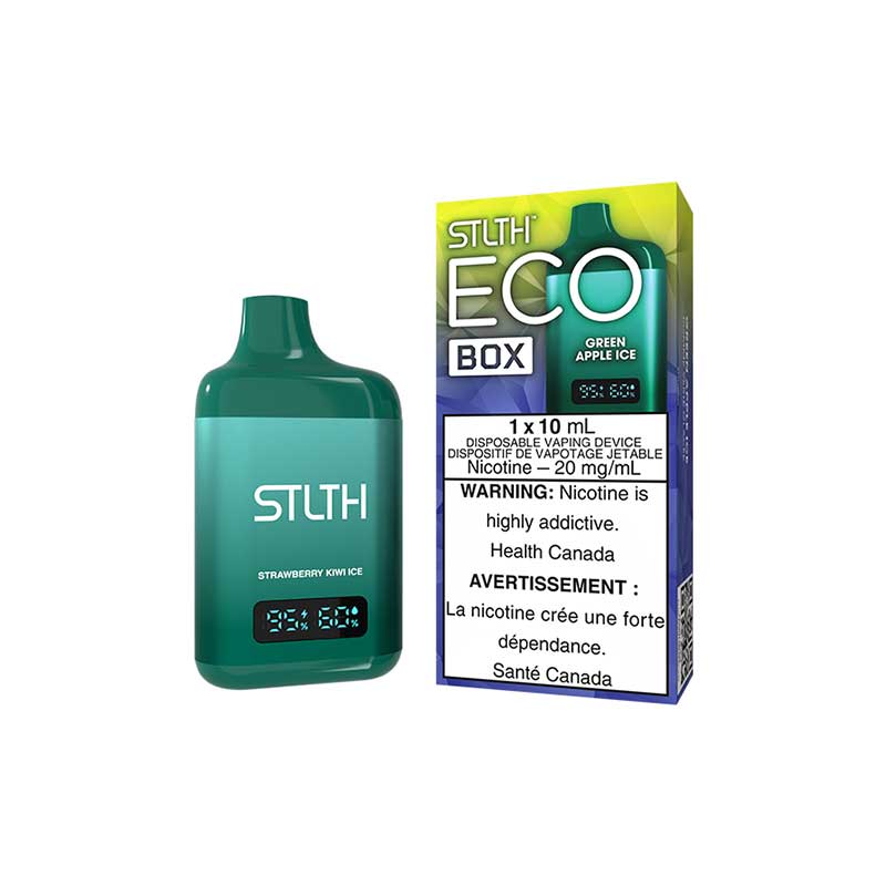 STLTH ECO BOX Disposable - Green Apple Ice (AB) - Bay Vape