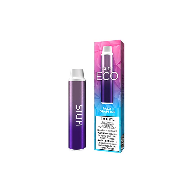 STLTH ECO Disposable - Razz Grape Ice (ON) - Bay Vape