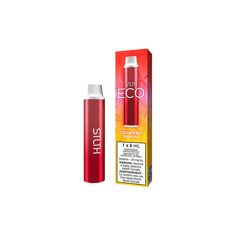 STLTH ECO Disposable - Strawberry Banana - Bay Vape