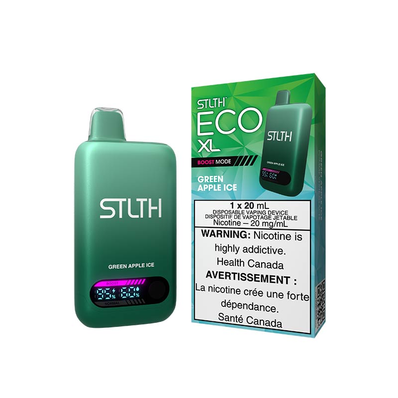 STLTH ECO XL Disposable - Green Apple Ice - Bay Vape