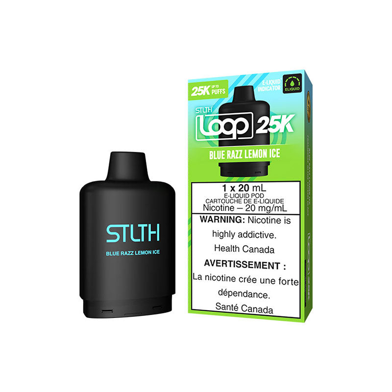 STLTH LOOP 25K Pod Pack - Blue Razz Lemon Ice (ON) - Bay Vape