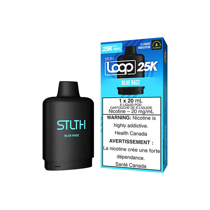 STLTH LOOP 25K Pod Pack - Blue Razz (FED)