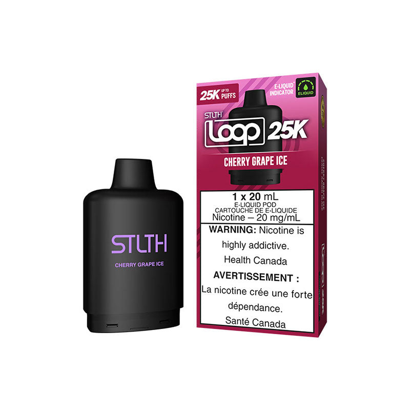 STLTH LOOP 25K Pod Pack - Cherry Grape Ice (ON) - Bay Vape