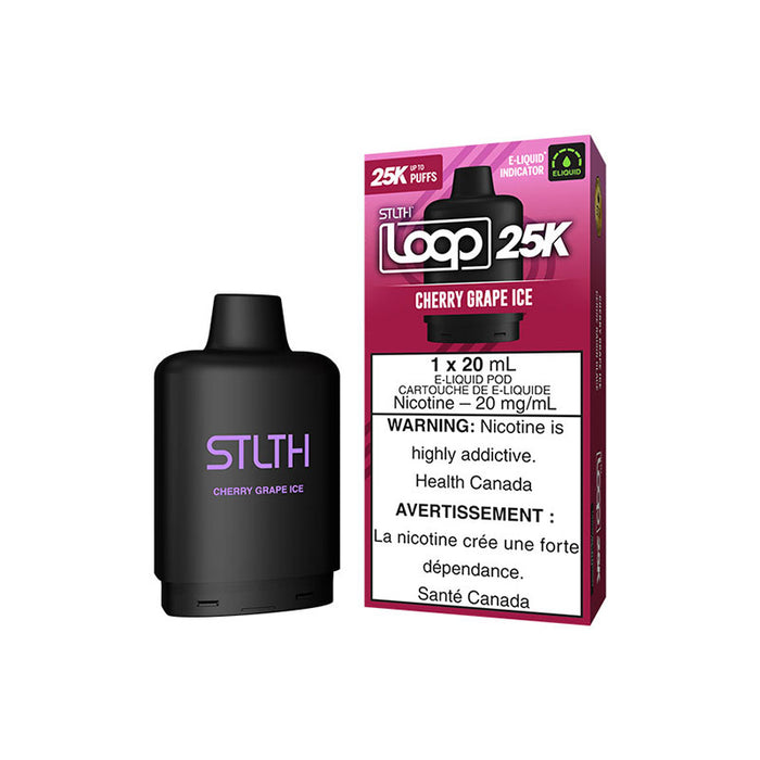 STLTH LOOP 25K Pod Pack - Cherry Grape Ice (FED)