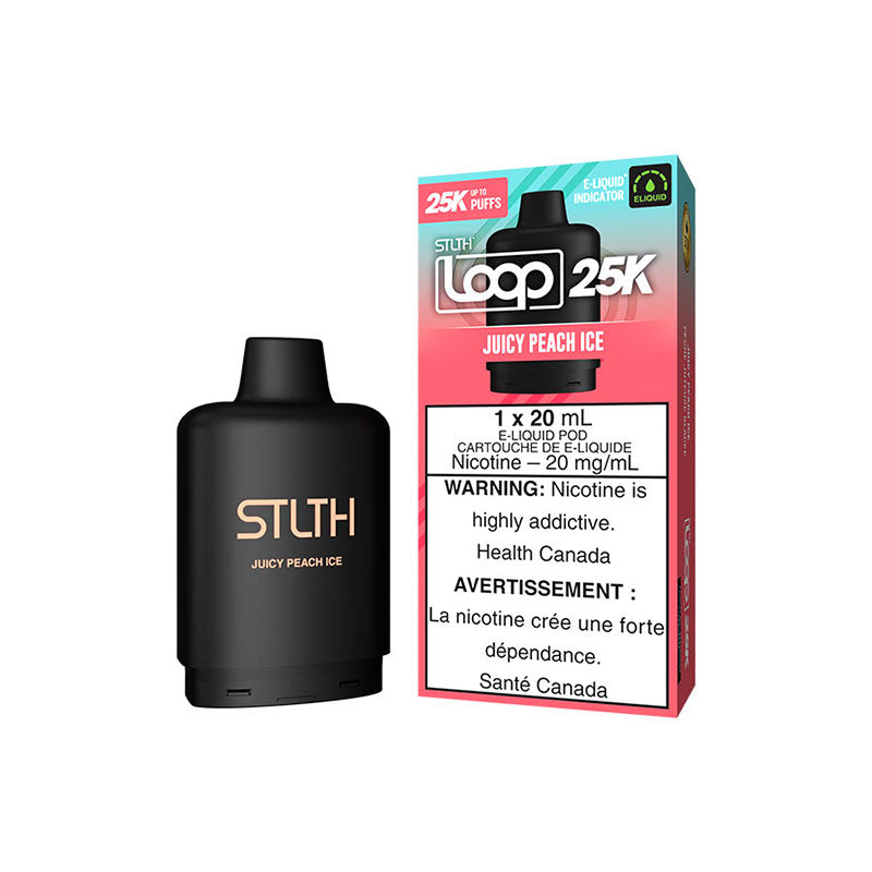 STLTH LOOP 25K Pod Pack - Juicy Peach Ice (ON) - Bay Vape