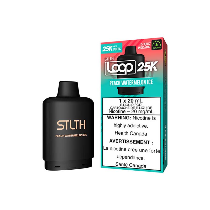STLTH LOOP 25K Pod Pack - Peach Watermelon Ice (MB) - Bay Vape
