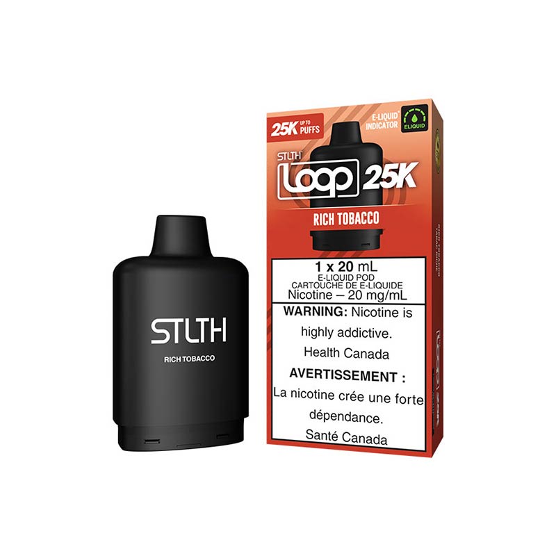 STLTH LOOP 25K Pod Pack - Rich Tobacco (ON) - Bay Vape