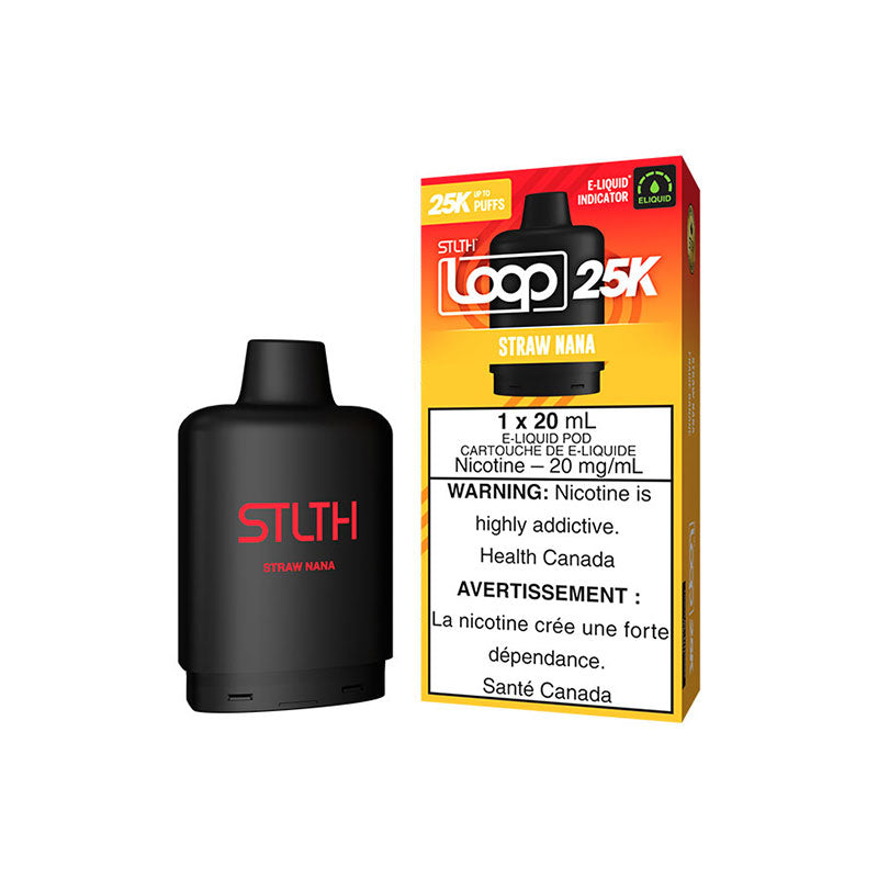 STLTH LOOP 25K Pod Pack - Straw Nana (FED) - Bay Vape