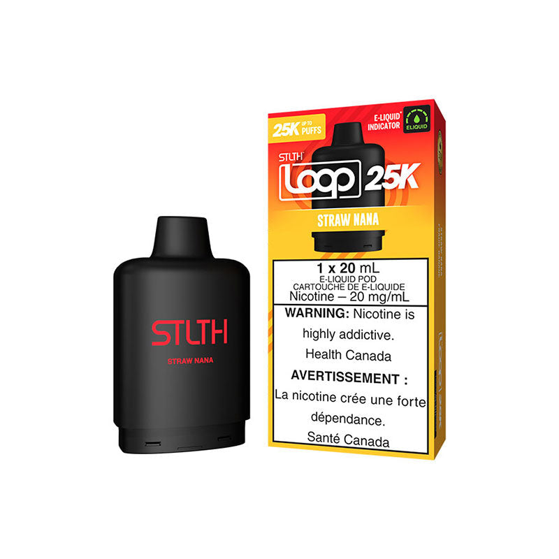 STLTH LOOP 25K Pod Pack - Straw Nana (MB) - Bay Vape