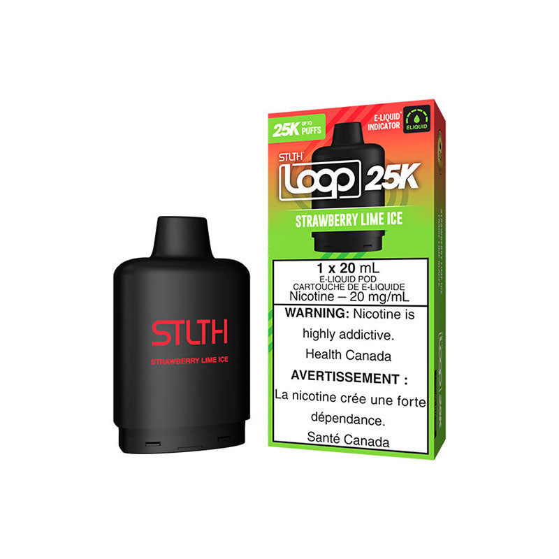 STLTH LOOP 25K Pod Pack - Strawberry Lime Ice (ON) - Bay Vape