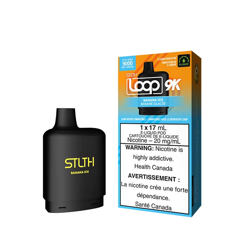 STLTH LOOP 9K Pod Pack - Banana Ice - Bay Vape Canada