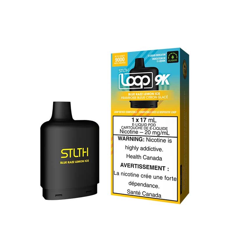 STLTH LOOP 9K Pod Pack - Blue Razz Lemon Ice - Bay Vape Canada