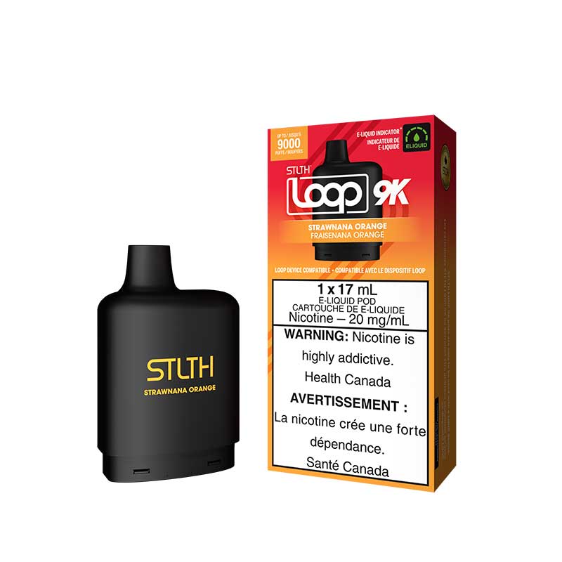STLTH LOOP 9K Pod Pack - Strawnana Orange - Bay Vape Canada