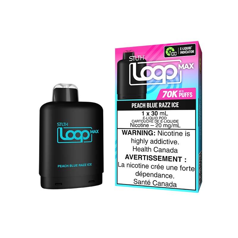 STLTH LOOP MAX Pod Pack - Peach Blue Razz Ice