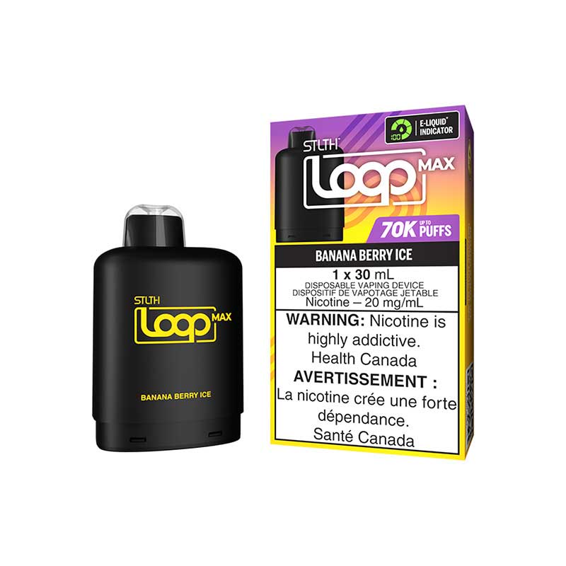STLTH LOOP MAX Pod Pack - Banana Berry Ice - Bay Vape