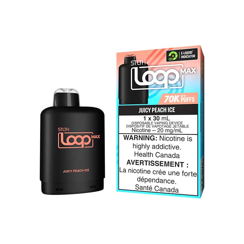 STLTH LOOP MAX Pod Pack - Juicy Peach Ice (AB) - Bay Vape