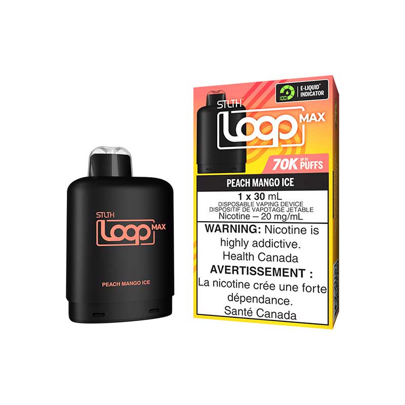 STLTH LOOP MAX Pod Pack - Peach Mango Ice (ON) - Bay Vape