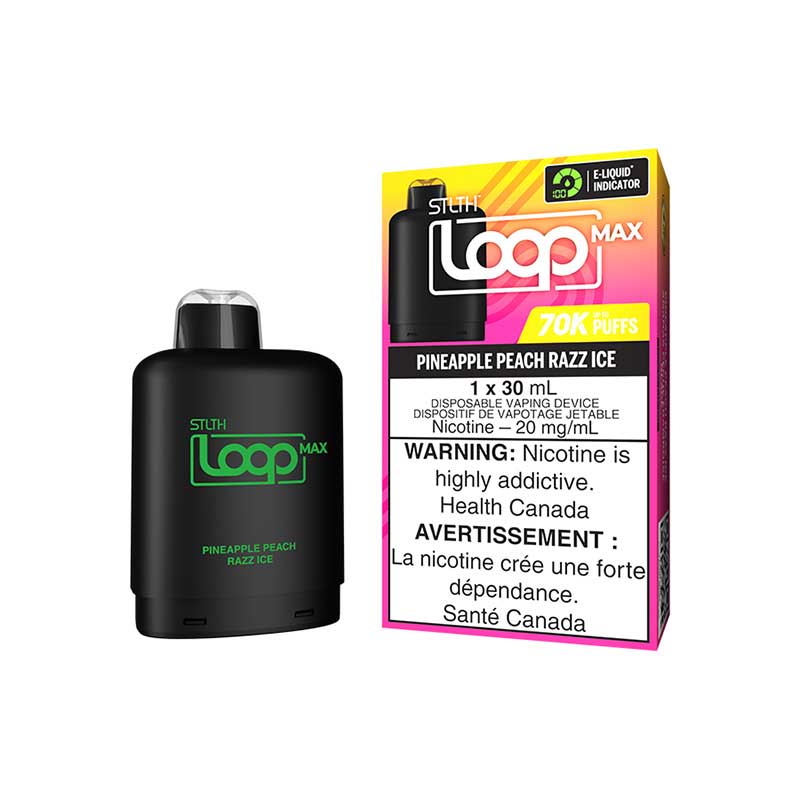 STLTH LOOP MAX Pod Pack - Pineapple Peach Razz Ice (AB) - Bay Vape