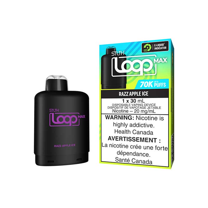 STLTH LOOP MAX Pod Pack - Razz Apple Ice - Bay Vape