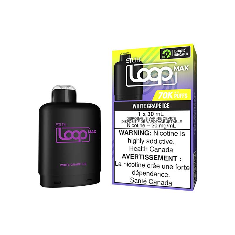 STLTH LOOP MAX Pod Pack - White Grape Ice (ON) - Bay Vape