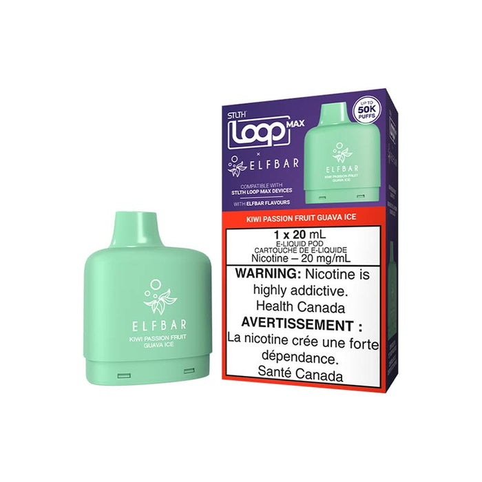 STLTH LOOP MAX x ELFBAR Pod Pack - Kiwi Passion Fruit Guava Ice (ON)